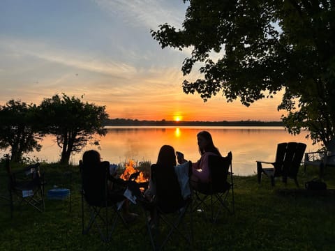 Lake view, Sunset