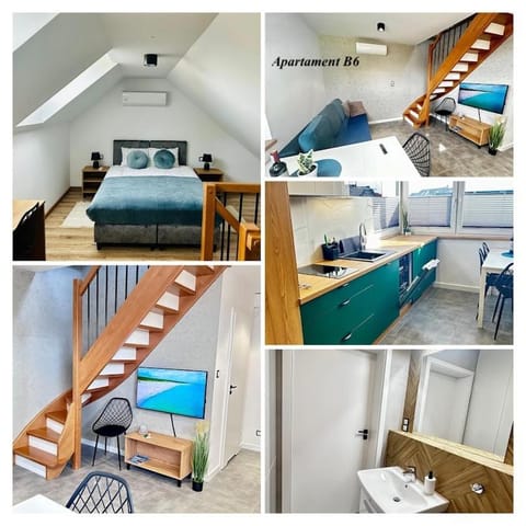 Apartamenty w sam las by KLIF Ustka- apartament dwupoziomy z klimatyzacją ul Poświatowskiej 42 Apartment in Pomeranian Voivodeship