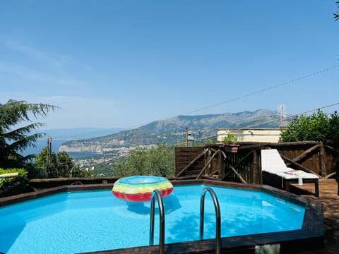 Patio, Day, Natural landscape, View (from property/room), Mountain view, Pool view, Sea view, Swimming pool, sunbed