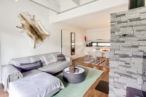 Kitchen or kitchenette, Living room, Dining area