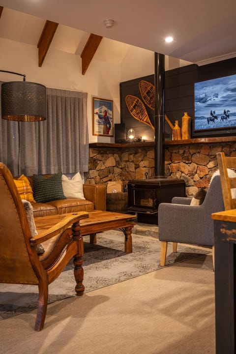 Living room, fireplace