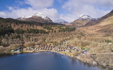 Natural landscape, Bird's eye view, Lake view, Mountain view
