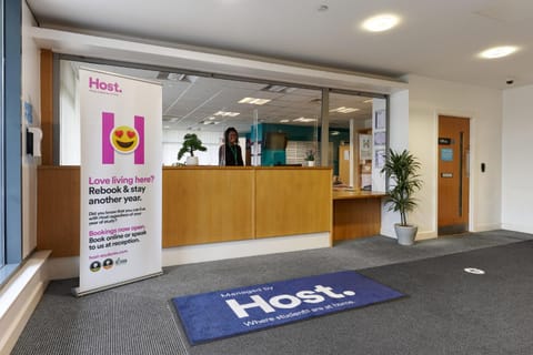Property building, Property logo or sign, Lobby or reception