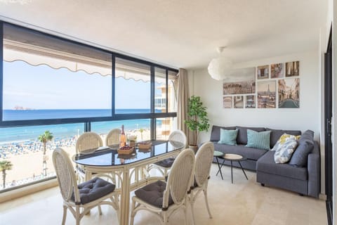 View (from property/room), Living room, Seating area, Sea view