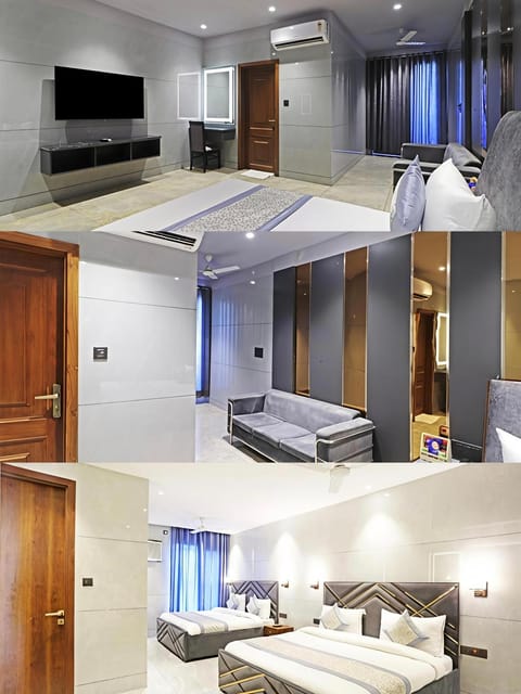 Communal lounge/ TV room, Bed, TV and multimedia, Kitchen or kitchenette, Living room, Photo of the whole room, Seating area, Evening entertainment, Bedroom, wardrobe, air conditioner