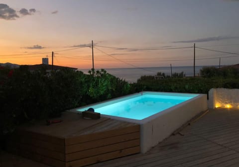 Pool view, Sea view, Swimming pool, Sunset
