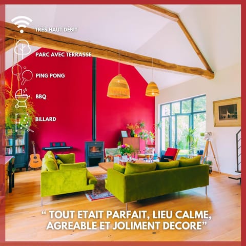 Living room, Seating area, Garden view, Garden view, fireplace, fireplace