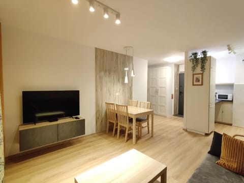 TV and multimedia, View (from property/room), Kitchen or kitchenette, Living room, Photo of the whole room, Decorative detail, Seating area, Dining area, Evening entertainment, Text overlay, Text overlay, minibar