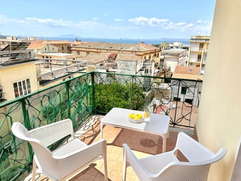 Property building, Patio, Day, Natural landscape, View (from property/room), Balcony/Terrace, City view, Sea view