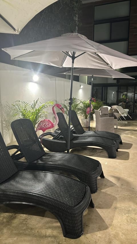 Swimming pool, Inner courtyard view, sunbed