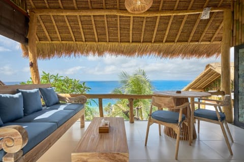 Patio, Day, View (from property/room), Seating area, Dining area, Sea view