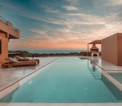 Day, Natural landscape, Pool view, Sea view, Swimming pool, Swimming pool, Sunset, sunbed