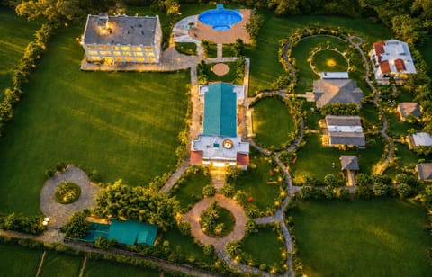 Property building, Natural landscape, Bird's eye view