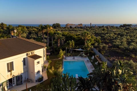 Property building, Living room, Swimming pool