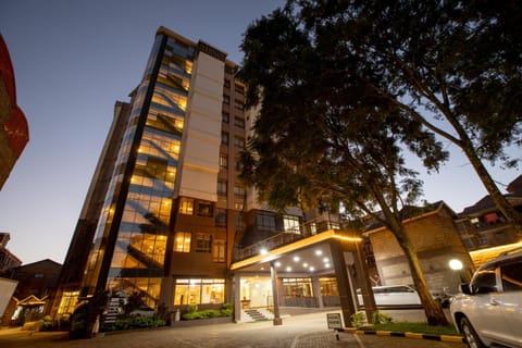Property building, Night, Lobby or reception, Parking