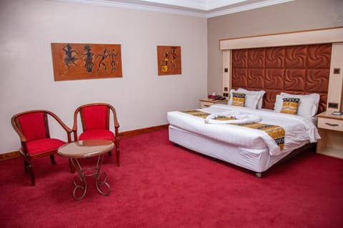 Bed, Seating area, Bedroom, towels