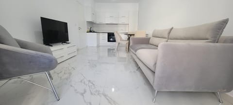 TV and multimedia, Kitchen or kitchenette, Living room, Seating area, Evening entertainment