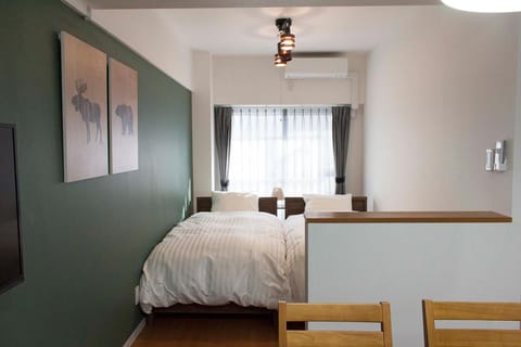 Bed, Bedroom, air conditioner
