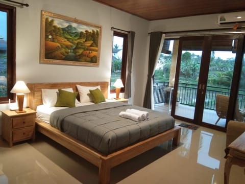 Bed, View (from property/room), Balcony/Terrace, Photo of the whole room, Bedroom
