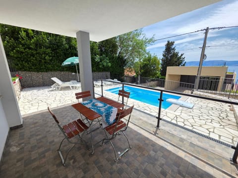 Patio, Balcony/Terrace, Pool view, Swimming pool, sunbed