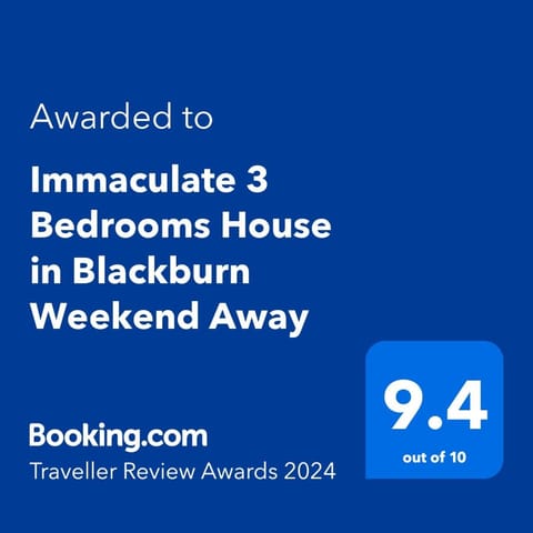 Entire Immaculate 3 Bedrooms House in Blackburn Weekend Away House in Blackburn