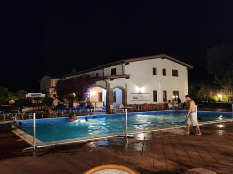 Swimming pool, group of guests