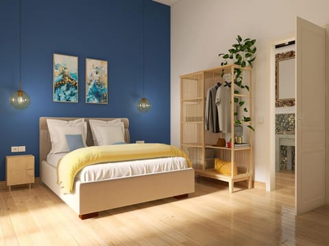 Photo of the whole room, Bedroom, wardrobe