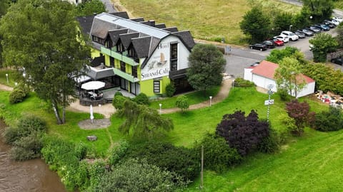 Natural landscape, Bird's eye view, Garden, Parking