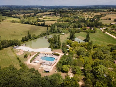 Natural landscape, Bird's eye view, Swimming pool