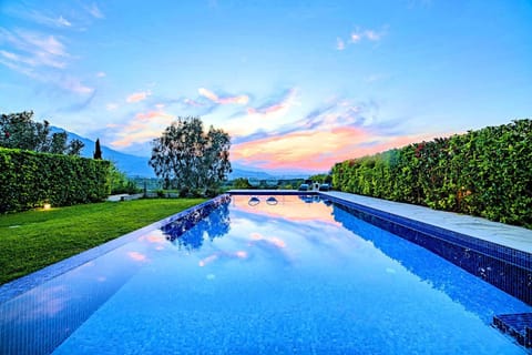Swimming pool, Sunrise, Sunset
