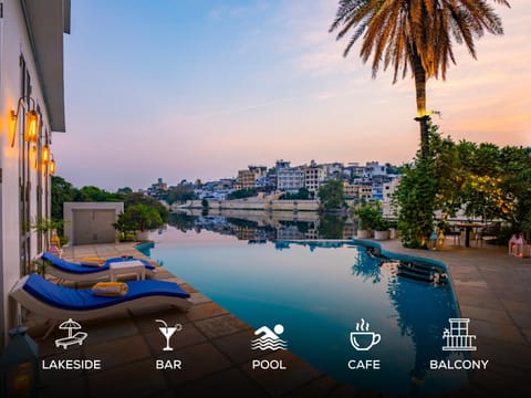 Facade/entrance, Natural landscape, Pool view, Swimming pool