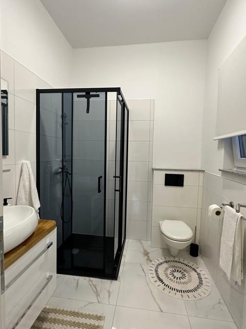 Shower, Toilet, Bathroom, towels