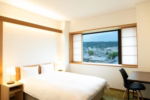 Bed, Natural landscape, Bedroom, Mountain view