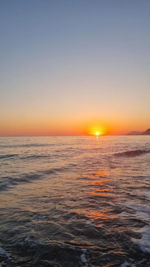 Natural landscape, Beach, Sea view, Sunset