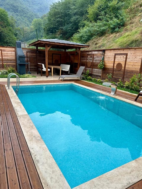 Natural landscape, Mountain view, Pool view, Swimming pool, sunbed