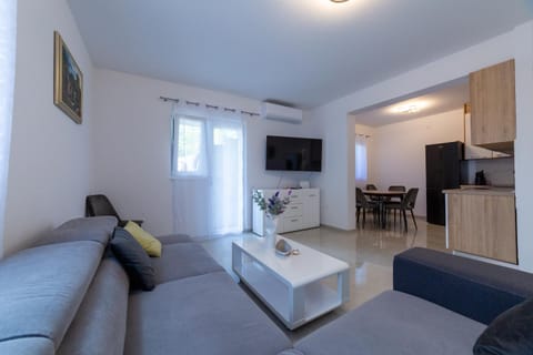 Living room, kitchen