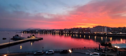 Natural landscape, City view, Sea view, Sunrise