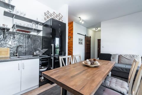 Living room, kitchen