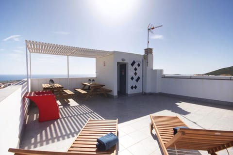 Day, Natural landscape, Balcony/Terrace, Seating area, Sea view, sunbed