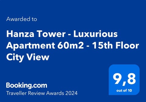 Hanza Tower - Luxurious Apartment 60m2 - 15th Floor City View Apartment in Szczecin