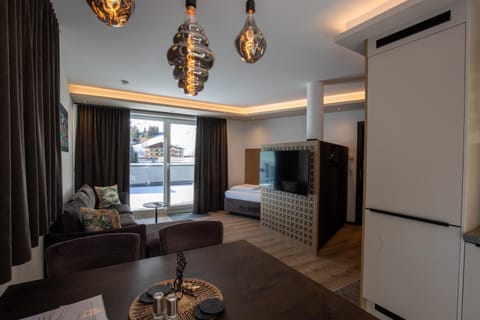 Winter, View (from property/room), Balcony/Terrace, Living room, Dining area, furniture