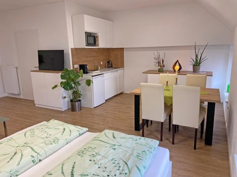 Kitchen or kitchenette, Living room, Dining area