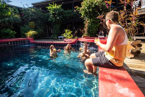 Pool view, Swimming pool, group of guests