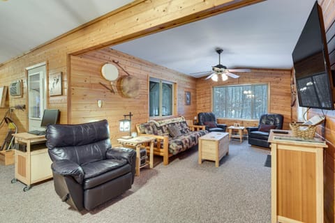 Woodland Cabin with Fishing, ATV and Snowmobile Trails Cabin in Wisconsin