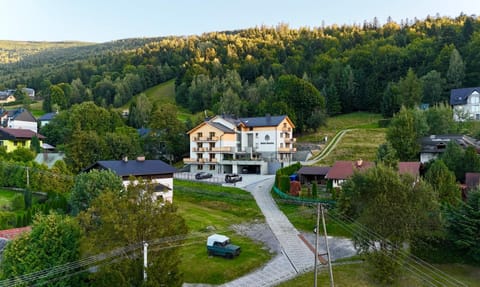Property building, Day, Neighbourhood, Natural landscape, Bird's eye view, Mountain view, Street view