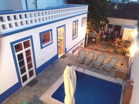 Patio, Night, Pool view, Swimming pool