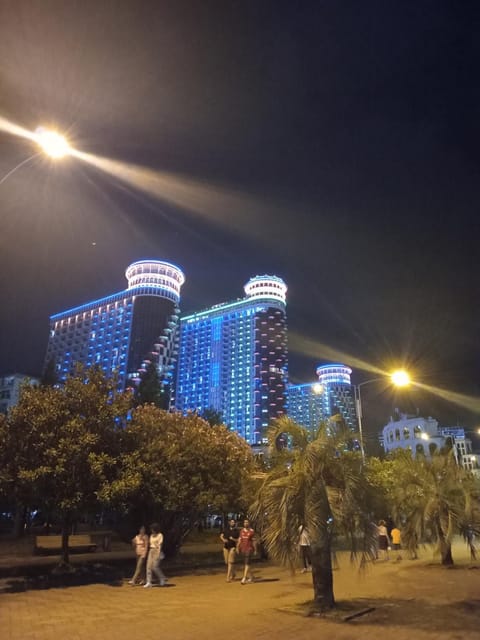 Property building, Night, People, Natural landscape, City view, group of guests