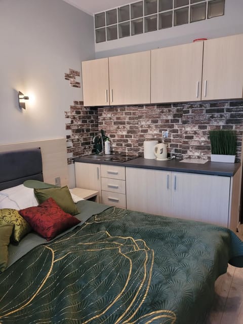 Bed, Kitchen or kitchenette, Photo of the whole room, Bedroom