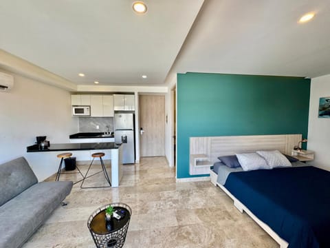 Bed, Kitchen or kitchenette, Photo of the whole room, Bedroom