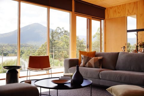 Natural landscape, Living room, Seating area, Mountain view